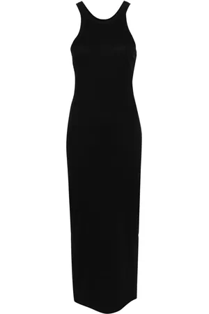 Totême Robe longue en coton biologique à design sans manches