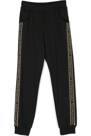 Balmain Pantalon de jogging à bande logo