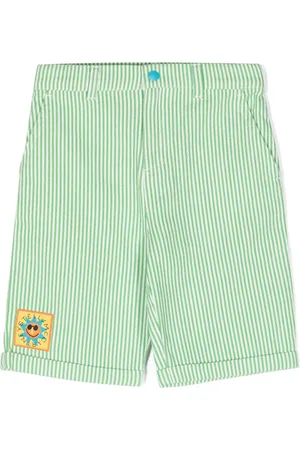 Stella McCartney Short en coton biologique à rayures