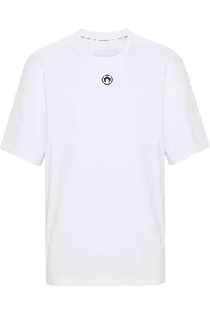 Marine Serre T-shirt en coton à logo Crescent Moon