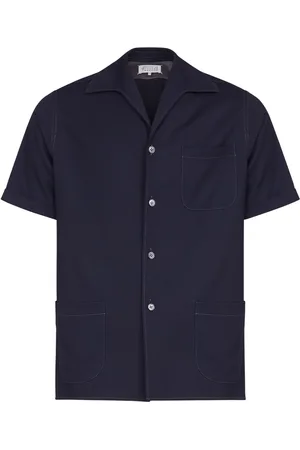 Maison Margiela Chemise en laine à manches courtes