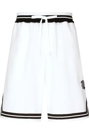Dolce & Gabbana Short de sport en coton à logo imprimé