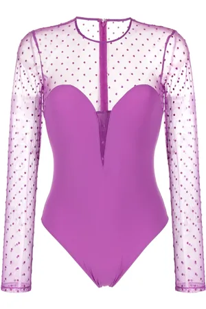 FLEUR DU MAL Body Dotty à col plongeant