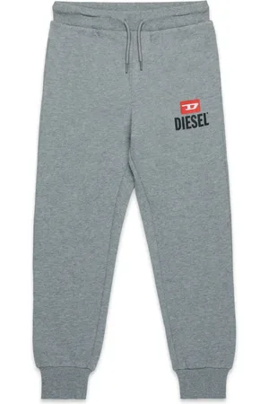 Diesel Pantalon de jogging en coton à logo imprimé