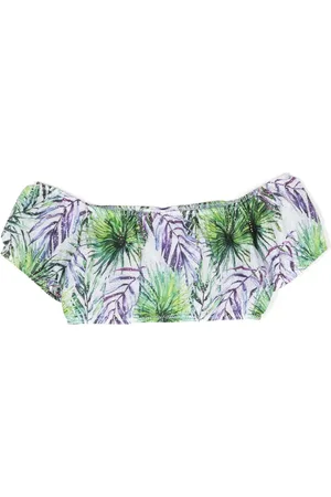 Nessi Byrd Haut crop Lali imprimé