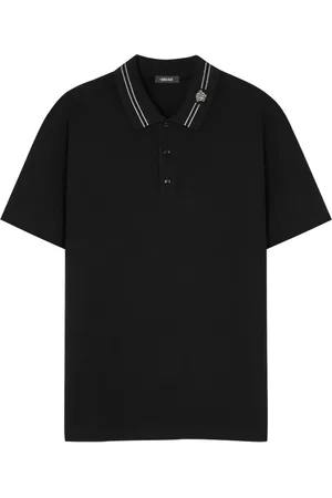 VERSACE Polo à logo Medusa brodé
