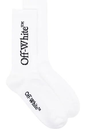 OFF-WHITE Chaussettes à logo Bookish en intarsia