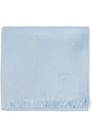 BRIONI écharpe à logo brodé
