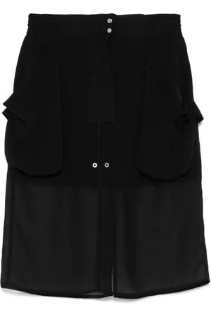 Pinko Jupe mi-longue à empiècements transparents