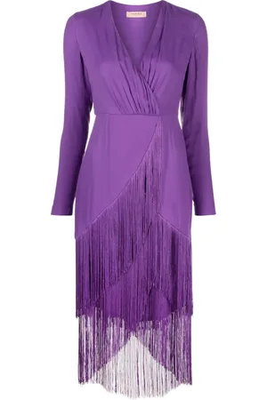 Twin-Set Robe mi-longue à col v