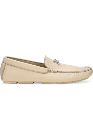 Dolce & Gabbana Mocassins en cuir à plaque logo