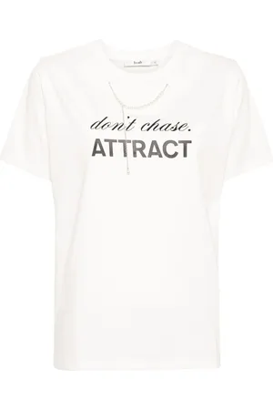 B+AB T-shirt en coton à détails de perles