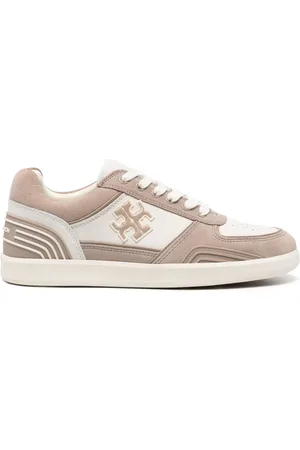 Tory Burch Baskets Clover Court en daim à empiècements
