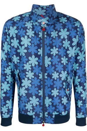 Kiton Veste bomber à imprimé graphique