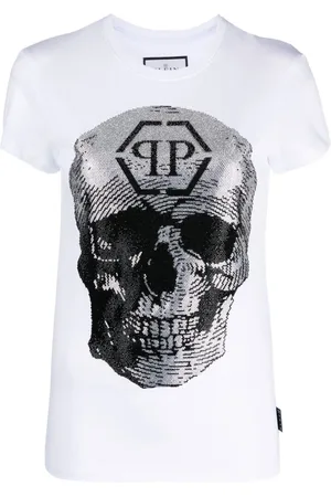 Philipp Plein T-shirt à imprimé tête de mort