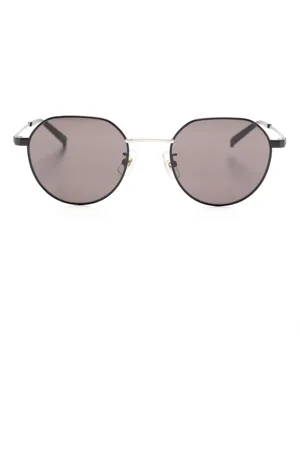 Dunhill Lunettes de soleil teintées à monture ronde