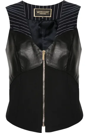 MITILIANE COUTURE Gilet zippé à empiècements