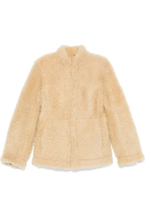 Totême Veste Cinched en peau lainée