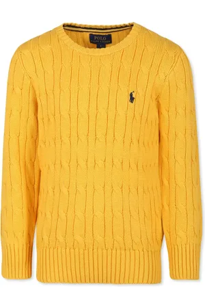 Ralph Lauren Pull en maille torsadée à logo brodé