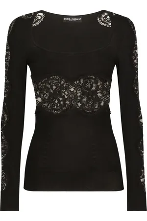 Dolce & Gabbana Pull à dentelle fleurie