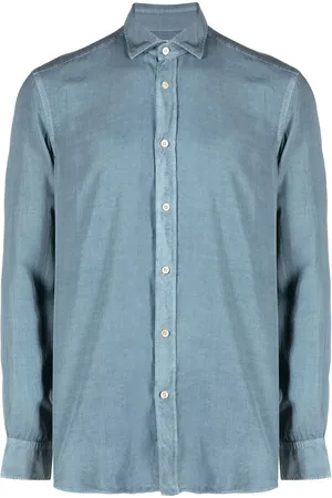 Boglioli Chemise en lyocell à manches longues