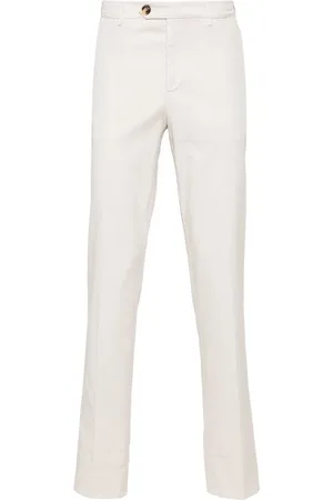 Brunello Cucinelli Pantalon chino à coupe fuselée