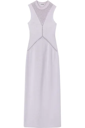 Jil Sander Robe en maille à détails en dentelle