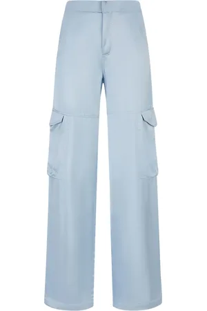 GCDS Pantalon cargo en satin à taille haute