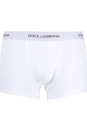 Dolce & Gabbana Boxer en coton à taille à logo
