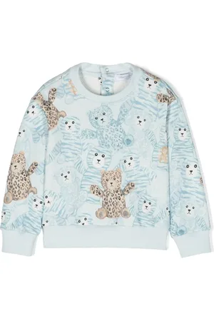 Roberto Cavalli Sweat en coton à imprimé graphique