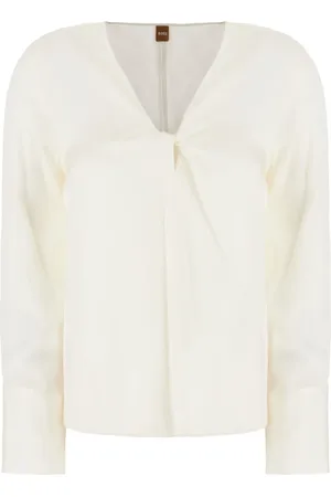 HUGO BOSS Blouse à détail torsadé