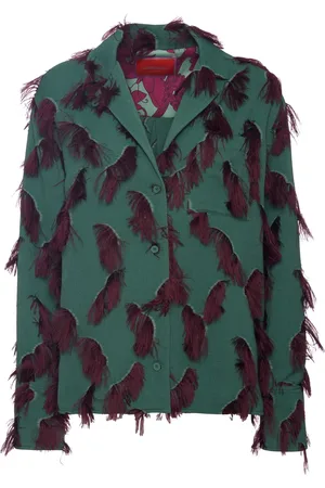 La DoubleJ Veste Milano à détails de plumes