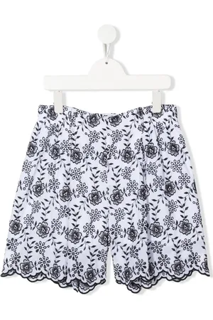 MONNALISA Short à fleurs brodées