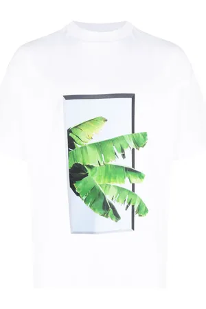 BLUE SKY INN T-shirt à imprimé végétal