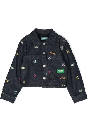 Kenzo Veste en jean à broderies