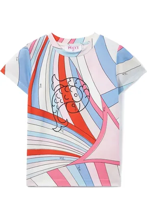 PUCCI Junior T-shirt à imprimé Iride