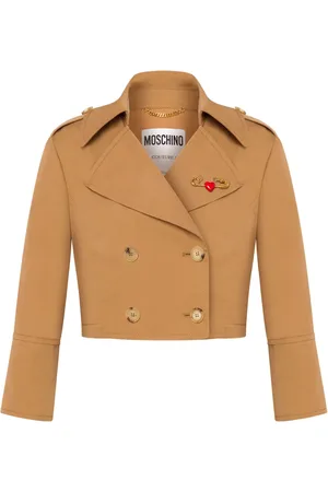 Moschino Veste crop à boutonnière croisée