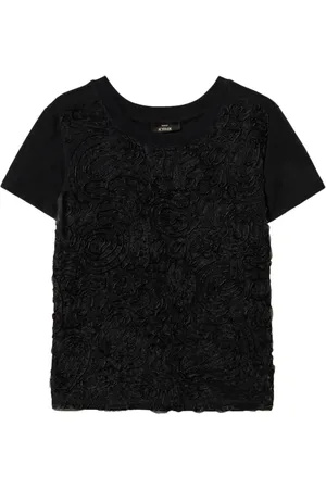 Twin-Set T-shirt à fleurs brodées
