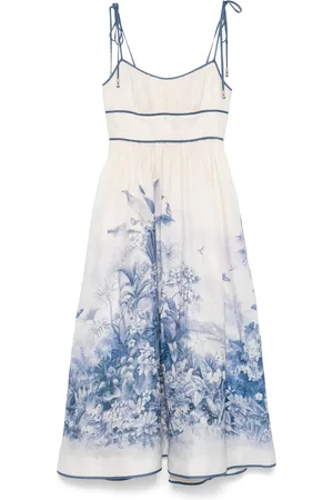 ZIMMERMANN Robe Wylie Picnic à coupe mi-longue