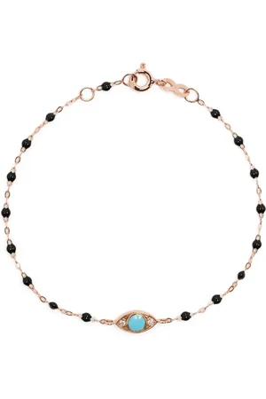 GIGI CLOZEAU Bracelet Evil Eye en or 18ct serti de turquoise et de diamants