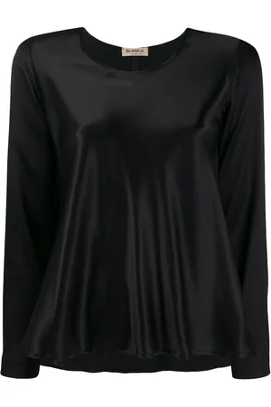 BLANCA Top en satin évasé