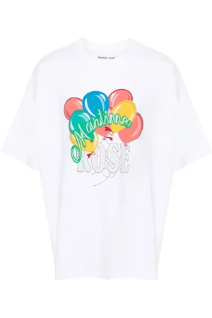 MARTINE ROSE T-shirt à imprimé ballons