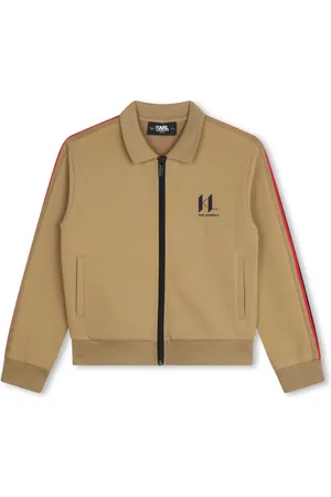 Karl Lagerfeld Cardigan à logo imprimé