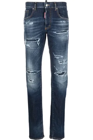 Dsquared2 Jean skinny à finitions effilochées