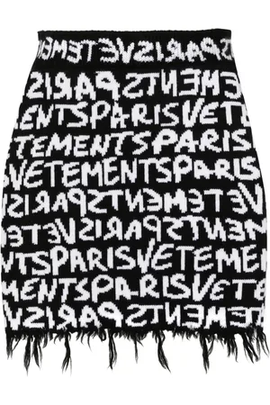 Vetements Minijupe à motif monogrammé