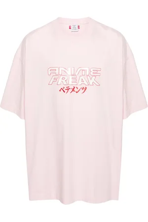 Vetements T-shirt en coton à slogan imprimé