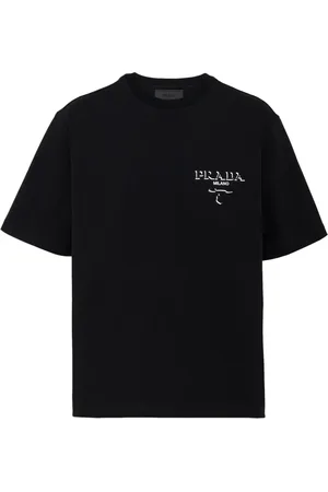 Prada T-shirt en coton à logo imprimé