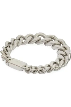 Jil Sander Bracelet en chaîne à logo gravé
