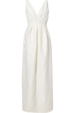 Erdem Robe longue à matelassage floral