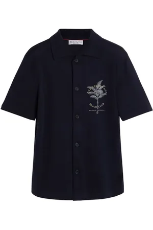 Brunello Cucinelli Chemise à broderies